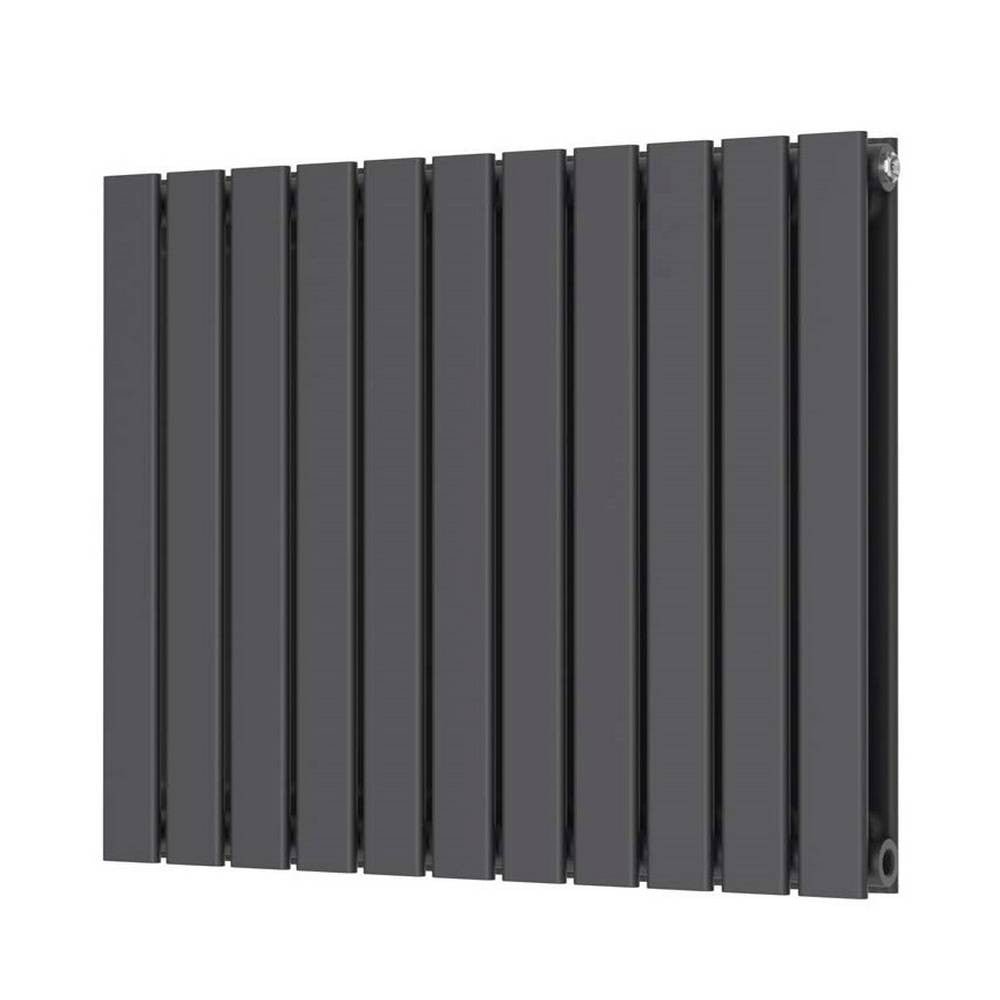 Scudo Bravo Designer Radiator Double 600mm x 750mm - Anthracite - BRAV60 - 75D - A - TAP 'N' SHOWER