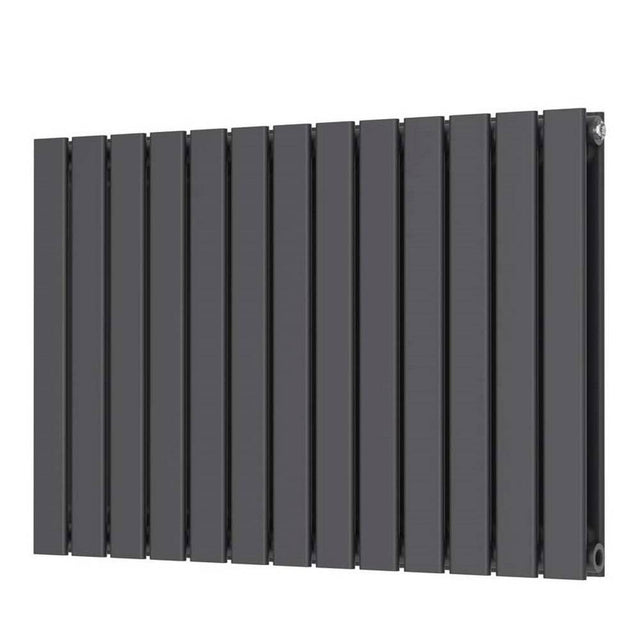 Scudo Bravo Designer Radiator Double 600mm x 886mm - Anthracite - BRAV60 - 89D - A - TAP 'N' SHOWER