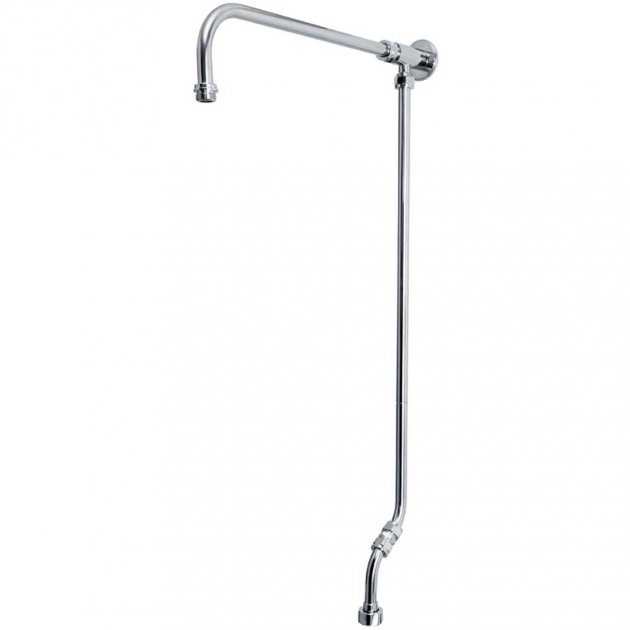 Bristan 1901 Traditional Wall Mounted Fixed Riser Rail - Chrome Plated - N RISE C - TAP 'N' SHOWER