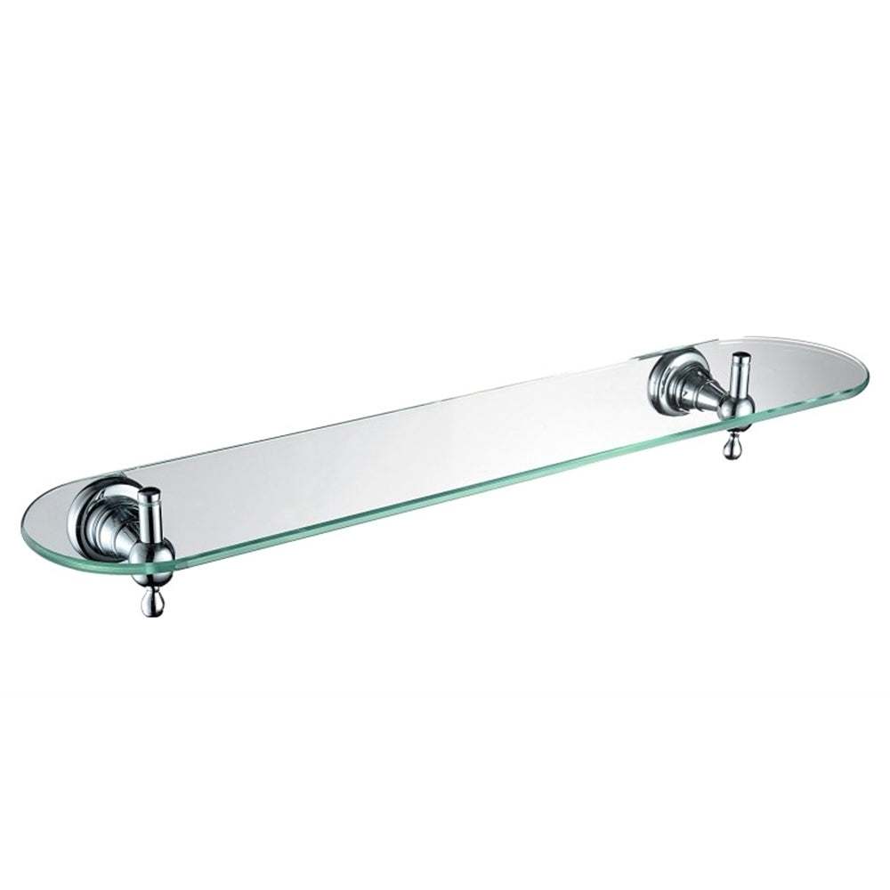 Bristan 1901 Traditional Glass Shelf - Chrome Plated - N2 SHELF C