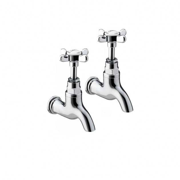 Bristan 1901 Traditional Bib Kitchen Taps without Upstands - Chrome P