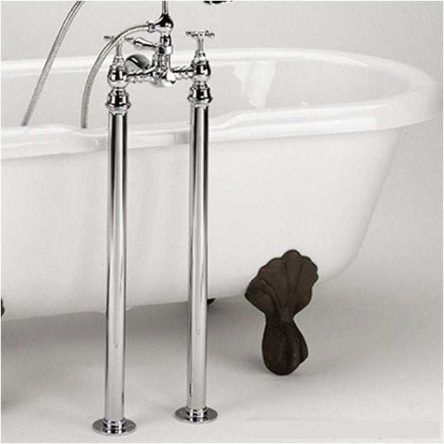 Bristan Traditional Freestanding Bath Shroud Covers - Chrome - LEG C - TAP 'N' SHOWER