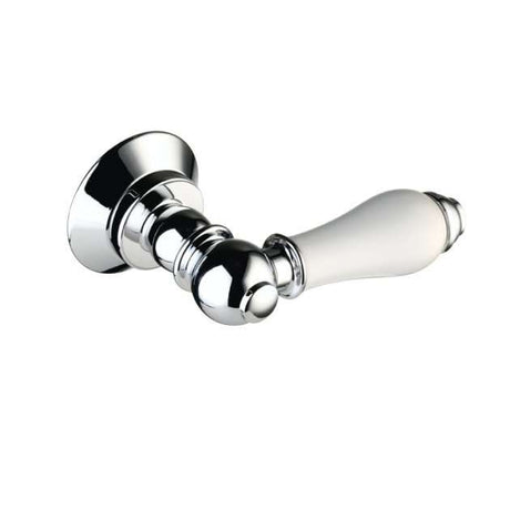 Bristan Domestic Traditional Toilet Cistern Lever - Chrome/White - W CL3 C WHT