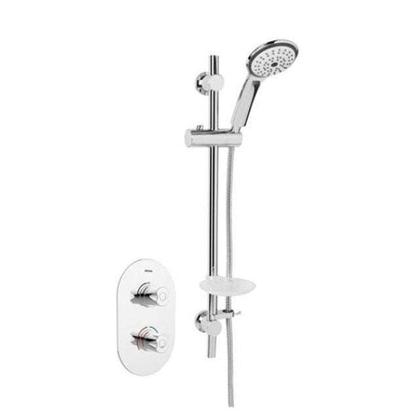 Bristan Artisan Dual Concealed Modern Mixer Shower with Shower Kit - Chrome - AR3 SHCMT C