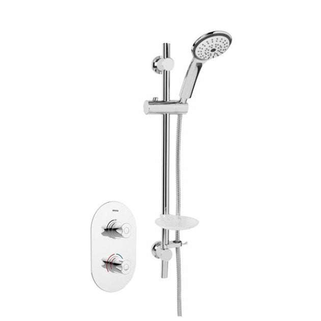 Bristan Artisan Dual Concealed Modern Mixer Shower with Shower Kit - Chrome - AR3 SHCMT C - TAP 'N' SHOWER
