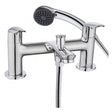 Bristan Aster Bath Shower Mixer Tap Pillar Mounted - Chrome - AST BSM C - TAP 'N' SHOWER