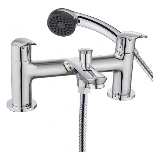 Bristan Aster Bath Shower Mixer Tap Pillar Mounted - Chrome - AST BSM C - TAP 'N' SHOWER