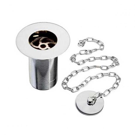 Bristan Traditional Belfast Kitchen Sink Waste Unslotted (For Basins with No Overflow) - Chrome - W SNK6 C