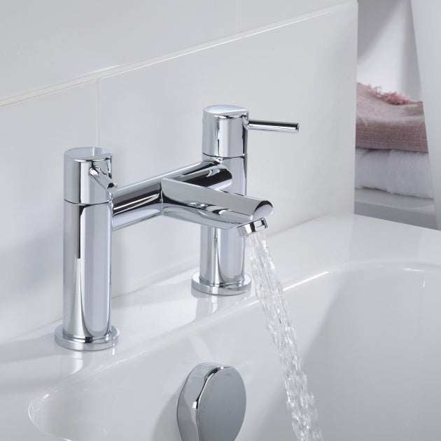 Bristan Blitz Pillar Mounted Bath Filler Tap - Chrome - BTZ BF C