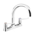 Bristan Value 6 Inch Lever Handles Deck Mounted Kitchen Sink Mixer Tap - Chrome -VAL2 DSM C 6 CD