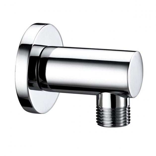 Bristan Contemporary Wall Mounted Round Shower Hose Outlet - Chrome - CARM WORD01 C