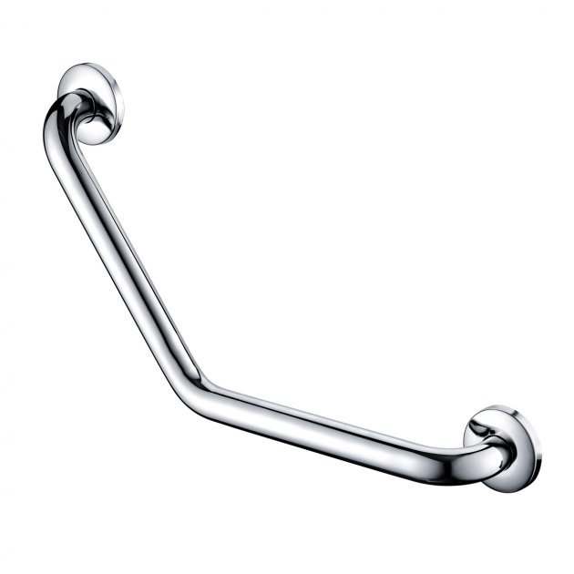 Bristan Domestic Wall Mounted Grab Bar Bathroom Rail 437mm - Chrome - COMP GRAB03 C