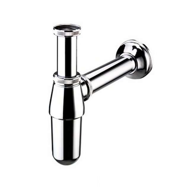 Bristan Contemporary Wall Mounted Basin Bottle Trap - Chrome - W BT C