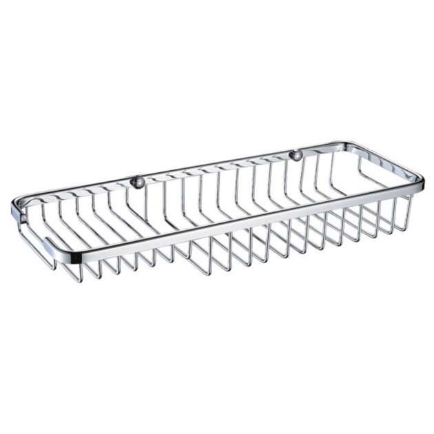 Bristan Modern Medium Modern Wall Fixed Wire Basket - Chrome - COMP BASK02 C
