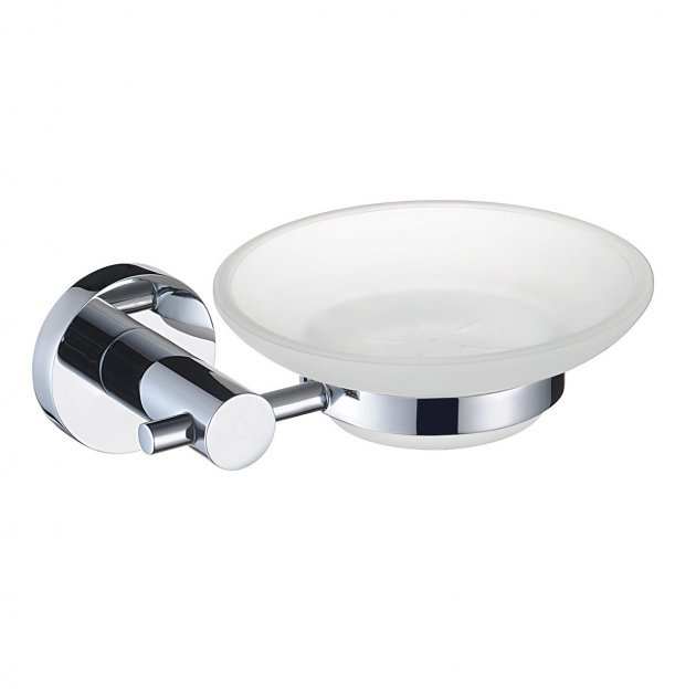 Bristan Modern Wall Mounted Round Soap Dish - Chrome - RD DISH C