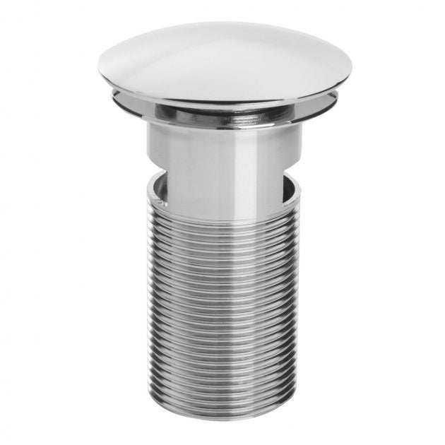 Bristan Contemporary Round Clicker Basin Waste Slotted - Chrome - W BASIN04 C - TAP 'N' SHOWER