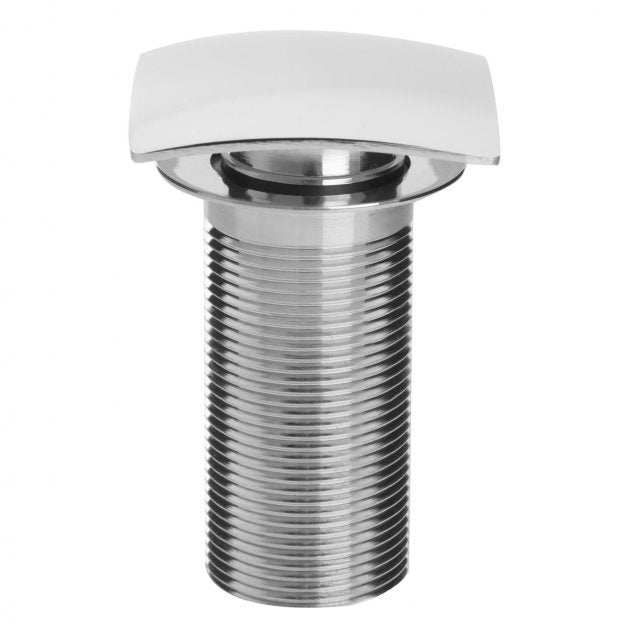 Bristan Square Unslotted Clicker Basin Waste (For Basins with No Overflow) - Chrome - W BASIN07 C