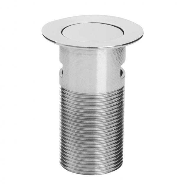 Bristan Slotted Contemporary Round Push Basin Waste Clicker - Chrome - W BASIN10 C