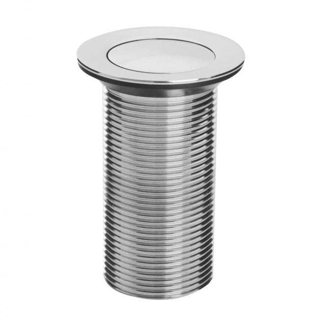 Bristan Round Push Clicker Basin Waste Unslotted (For Basins with No Overflow) - Chrome - W BASIN11 C - TAP 'N' SHOWER