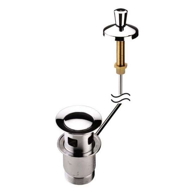 Bristan Slotted Domestic Round Pop Up Basin Waste - Chrome - W BASIN13 C - TAP 'N' SHOWER