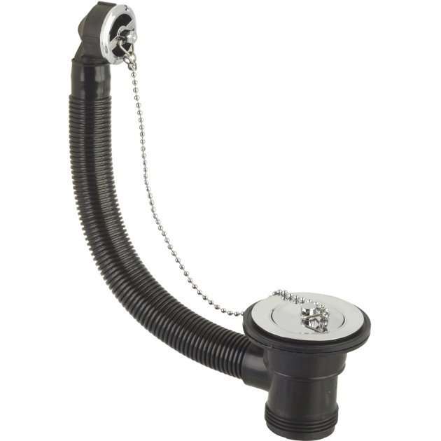 Bristan Traditional Round Vanity Basin Waste Slotted - Chrome - W BASIN15 C - TAP 'N' SHOWER