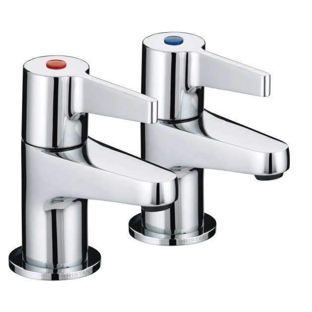 Bristan Design Modern Utility Lever Bath Taps - Chrome Plated - DUL 3/4 C - TAP 'N' SHOWER