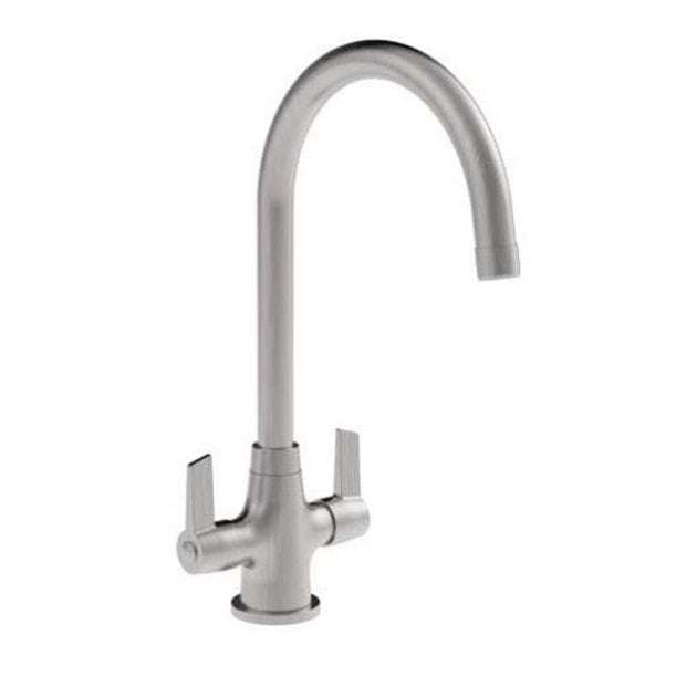 Bristan Echo EasyFit Deck Mounted Kitchen Sink Mixer Tap - Brushed Nickel - EC SNK EF BN