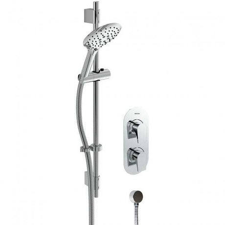 Bristan Hourglass Modern Dual Concealed Thermostatic Mixer Shower with Shower Kit - HOURGLASS SHWR PK