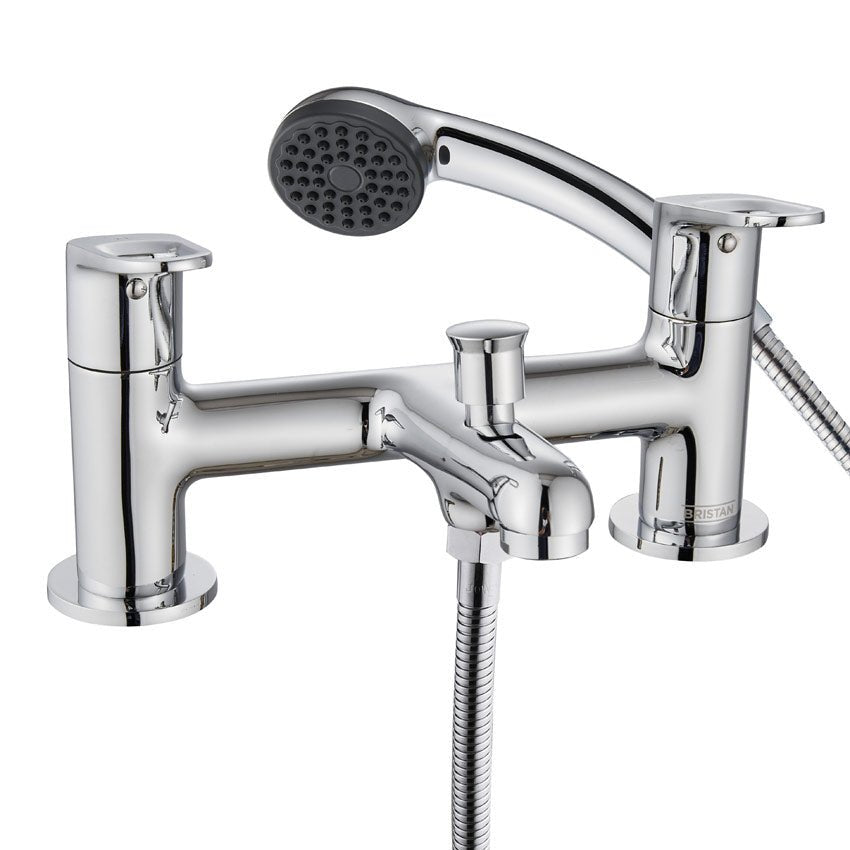 Bristan Iris Bath Shower Mixer Tap - Chrome - IRS BSM C - TAP 'N' SHOWER