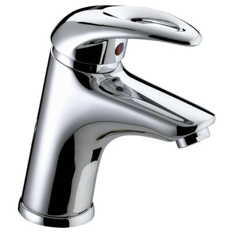 Bristan Java Modern Round Basin Mixer Tap with Clicker Waste - Chrome Plated - J BAS C