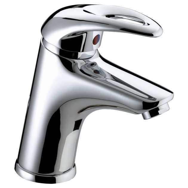 Bristan Java Modern Round Basin Mixer Tap with Clicker Waste - Chrome Plated - J BAS C - TAP 'N' SHOWER