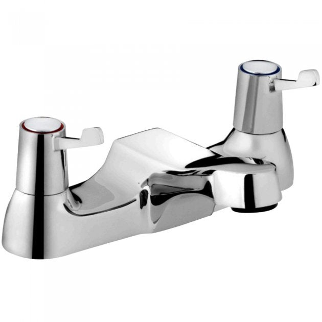 Bristan Value Bath Filler Tap with 76mm Metal Lever Handles - Chrome - VAL2 BF C CD - TAP 'N' SHOWER
