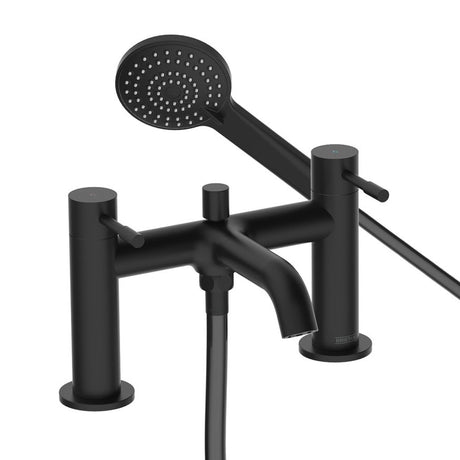 Bristan Mila Bath Shower Mixer Tap - Black - MI BSM BLK - TAP 'N' SHOWER