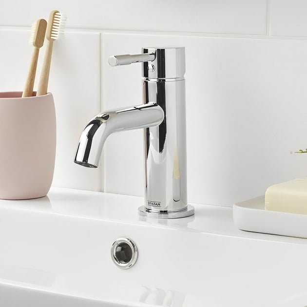 Bristan Mila Mono Basin Mixer Tap with Waste - Chrome - MI BAS C - TAP 'N' SHOWER