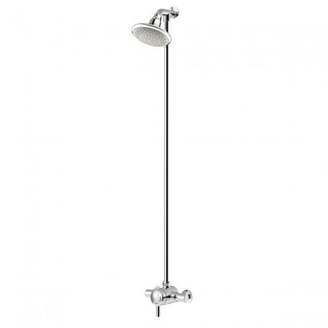 Bristan Opac Mini Thermostatic Exposed Mixer Shower with Rigid Riser Kit - Chrome - MINI2 TS1203 RR C - TAP 'N' SHOWER