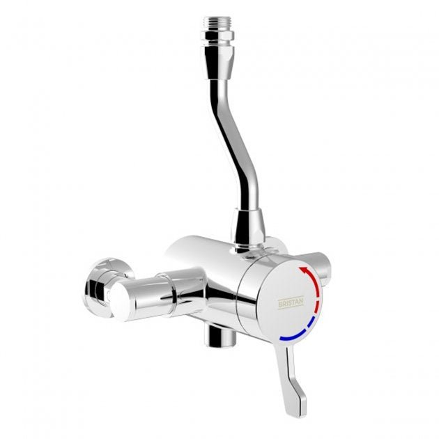 Bristan Opac Thermostatic Exposed Shower Valve - Chrome - OP TS3650TO EL C - TAP 'N' SHOWER