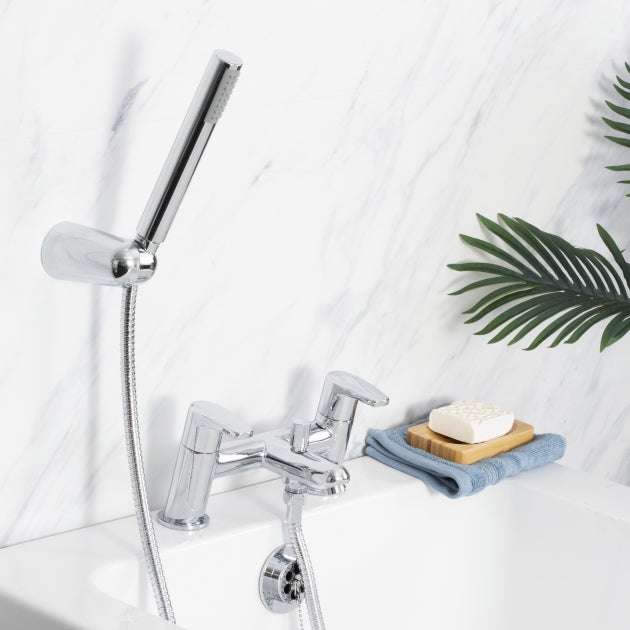 Bristan Orta Modern Bath Shower Mixer Tap - Chrome - OR BSM C