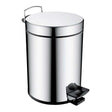 Bristan Pedal Modern Stainless Steel Waste Bin - Chrome - COMP BIN C