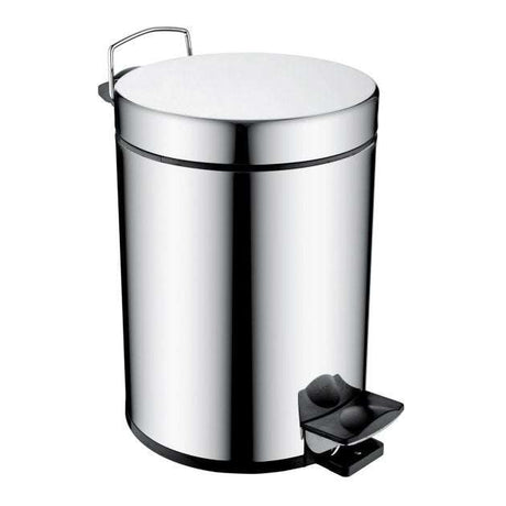 Bristan Pedal Modern Stainless Steel Waste Bin - Chrome - COMP BIN C