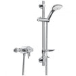 Bristan Prism Exposed Dual Control Shower Valve with Adjustable Riser Kit - Chrome - PM2 CSHXAR C - TAP 'N' SHOWER