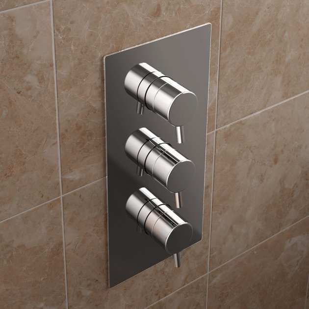 Bristan Prism Recessed Two Integral Stopcocks Thermostatic Dual Contro