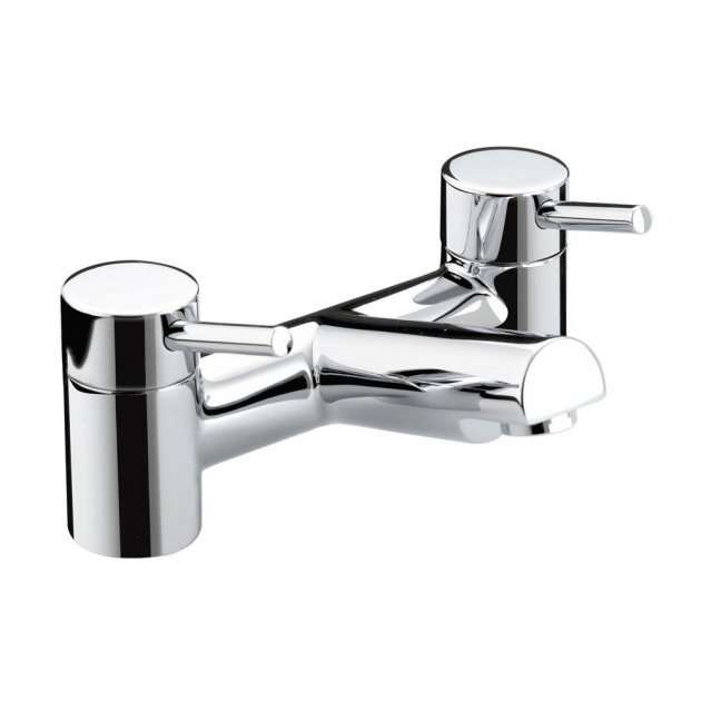 Bristan Prism Modern Round Manual Bath Filler Tap - Chrome Plated - PM BF C - TAP 'N' SHOWER