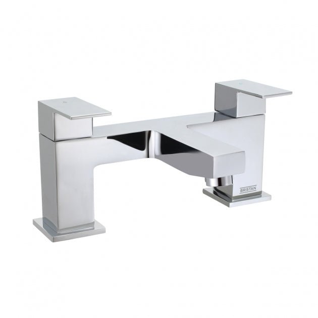 Bristan Qubo Bath Filler Tap - Chrome - QB BF C - TAP 'N' SHOWER