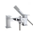 Bristan Qubo Bath Shower Mixer Tap - Chrome - QB BSM C - TAP 'N' SHOWER