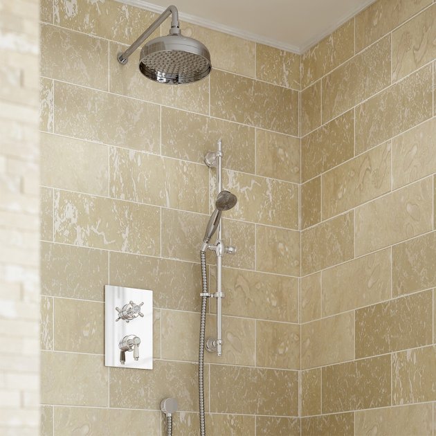 Bristan Renaissance Concealed Mixer Shower with Shower Kit - Chrome - RENAISSANCE 2 SHWR PK - TAP 'N' SHOWER