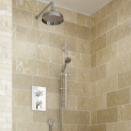 Bristan Renaissance Concealed Mixer Shower with Shower Kit - Chrome - RENAISSANCE 2 SHWR PK - TAP 'N' SHOWER