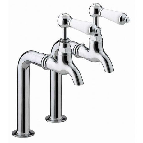 Bristan Renaissance Traditional Manual Bib Kitchen Taps without Upstands - Chrome Plated - RS BIB C