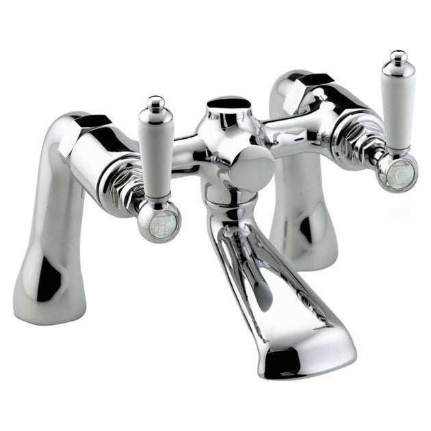 Bristan Renaissance Pillar Mounted Round Bath Filler Tap - Chrome - RS2 BF C