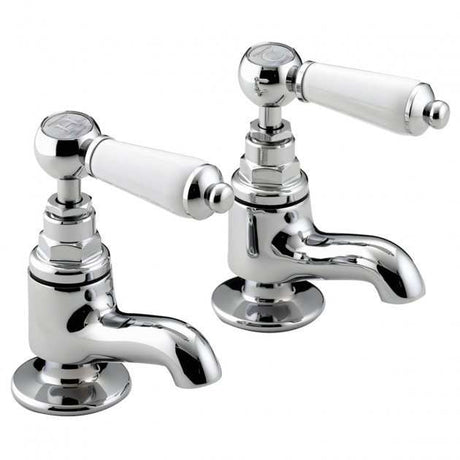 Bristan Renaissance Vanity Round Basin Taps Pair - Chrome - RS2 VAN C