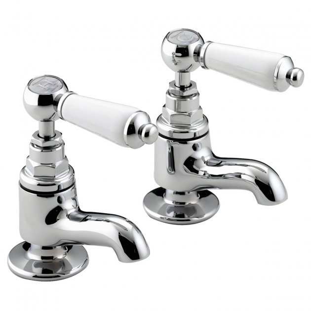 Bristan Renaissance Vanity Round Basin Taps Pair - Chrome - RS2 VAN C - TAP 'N' SHOWER